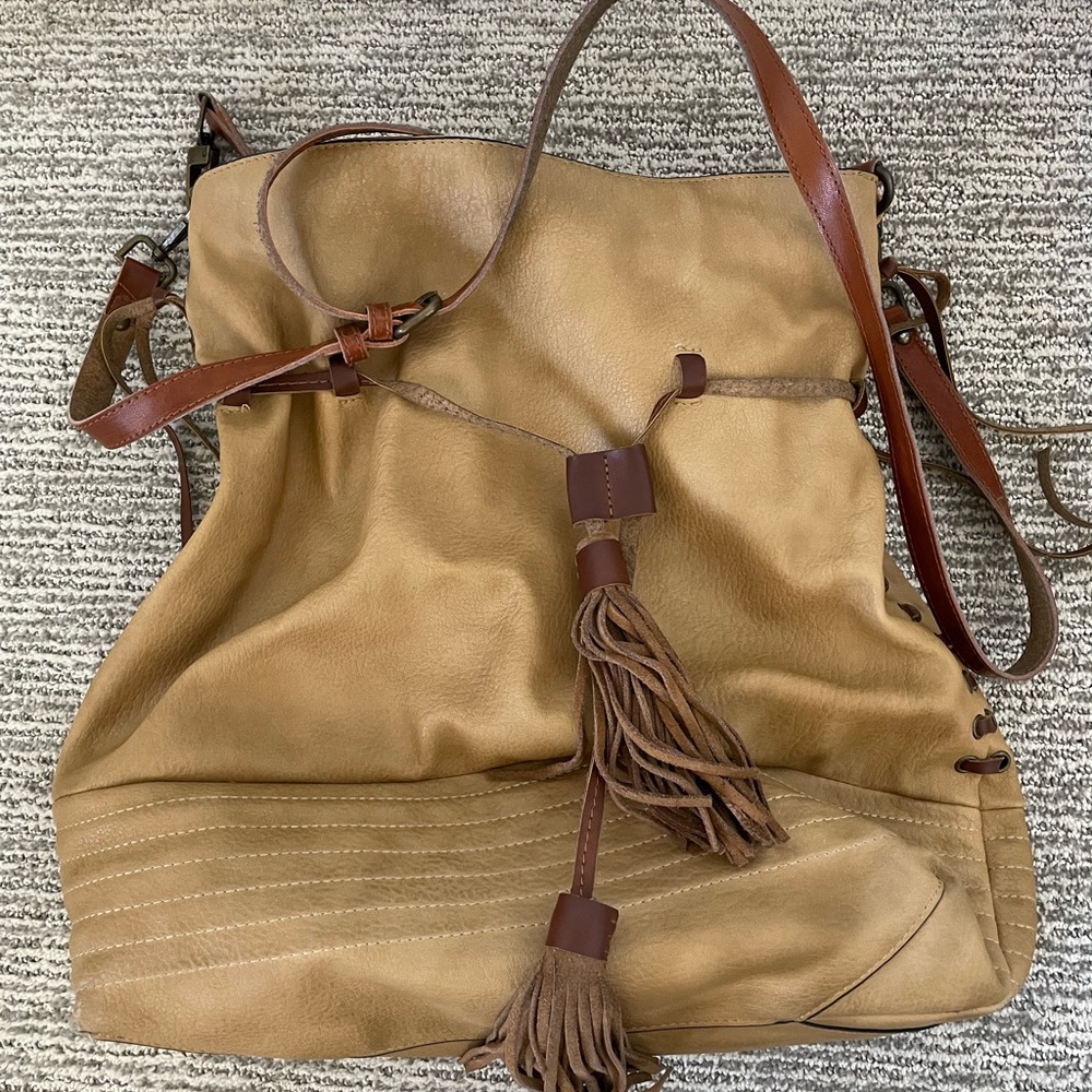 Free People tote tan